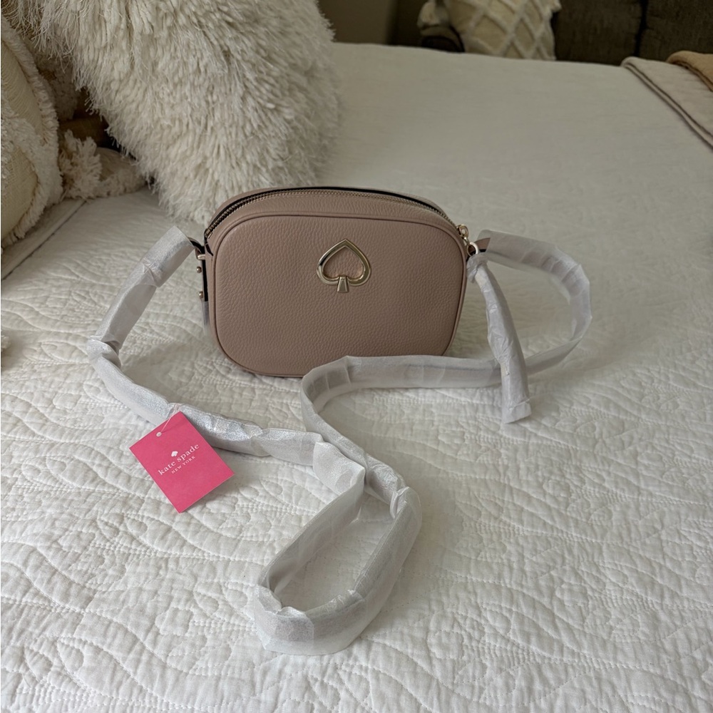 Kate Spade tan leather crossbody